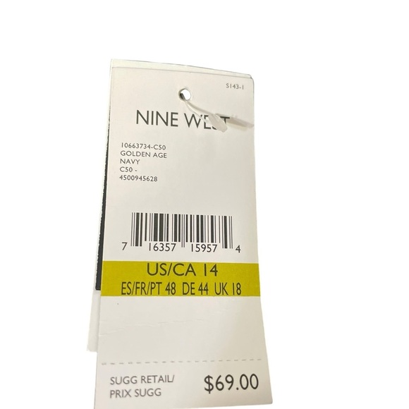 Nine West Blue Pleaded Skirt with Stretch.   Size:14 - Picture 4 of 7